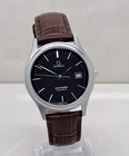 Vintage Omega Seamaster Black Dial 1425 Date Quartz Men's Swiss Watch