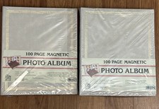 Pioneer Photo Album 100 Magnetic Pages LM-100 Fast Stick Sealed Album Lot Of 2