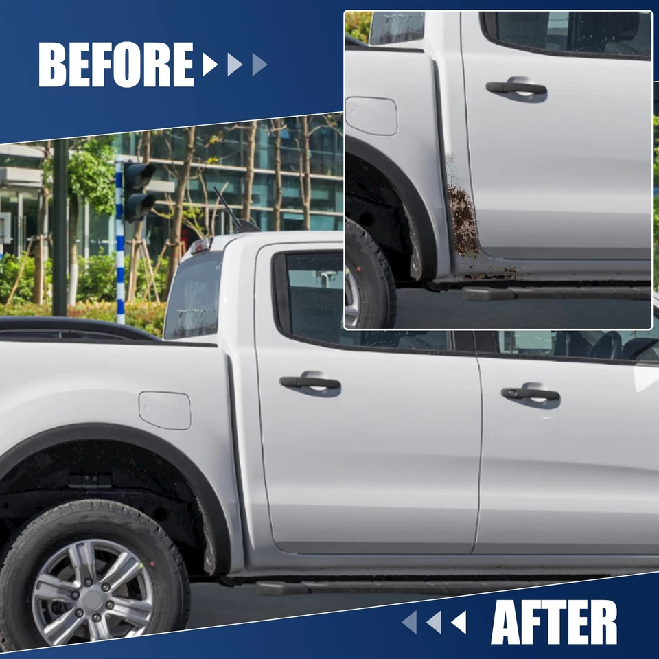 1 par de cubiertas de esquina de cabina de acero izquierda derecha para Ford F-150 4 puertas 2004 2005 2006 200... Foto 4 de 4