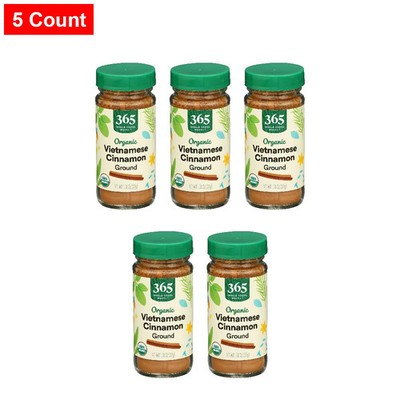 365 By WFM, Organic Vietnamese Cinnamon Ground, 1.31 Oz - 5 Count