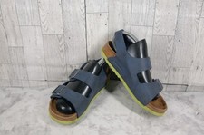 Birkenstock Arizona Slides Sandals Big Kids 4M Shoes Blue Birko Flor Cork Buckle