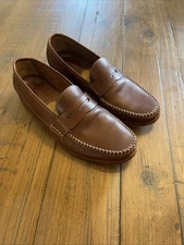 Johnston & Murphy Sheepskin Penny Loafers Size 9.5M