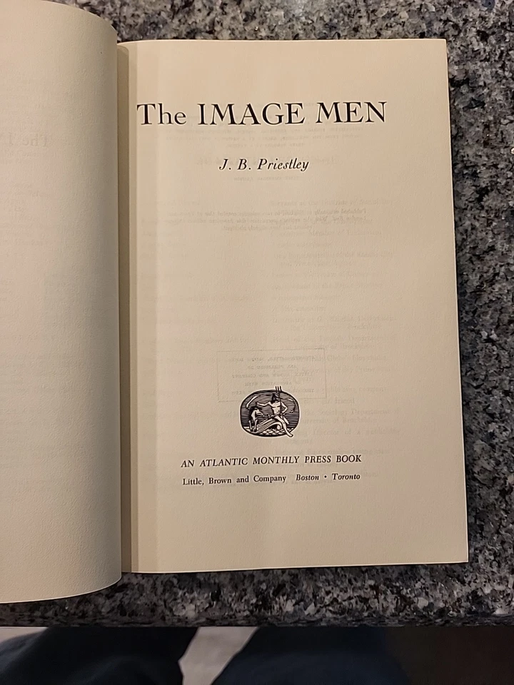 The Image Men by J.B. Priestley. 1968. First American Edition. Little Brown & Co - Image 4 of 4