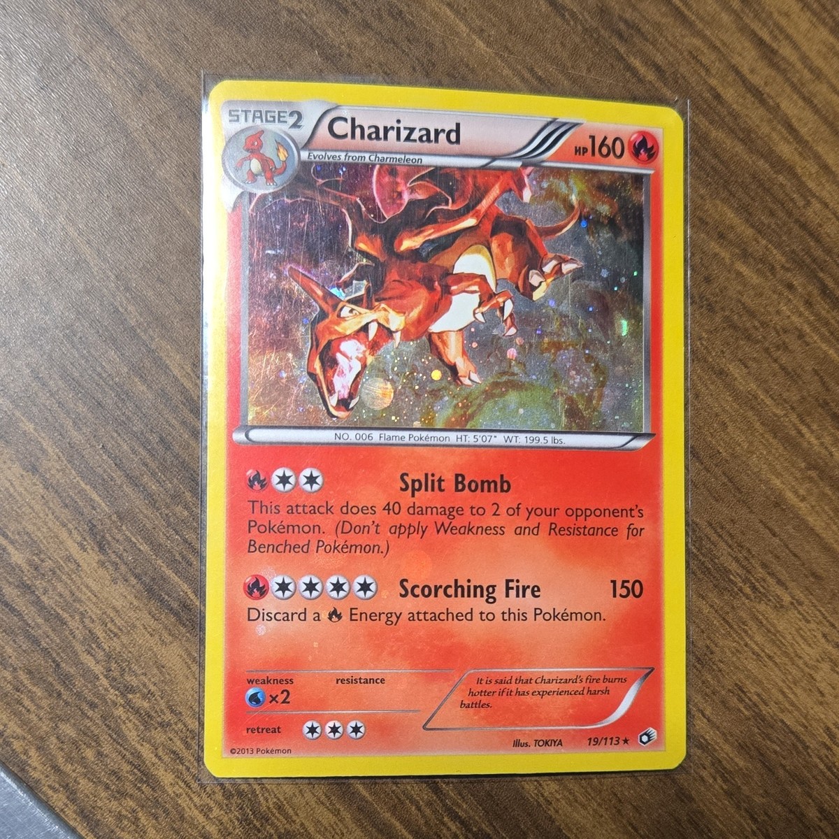 Pokémon Charizard Cosmos Holo Legendary Treasures 019/113 HOLO