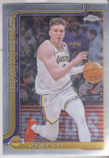 2025-26 Topps Chrome Dalton Knecht base card #130 Los Angeles Lakers