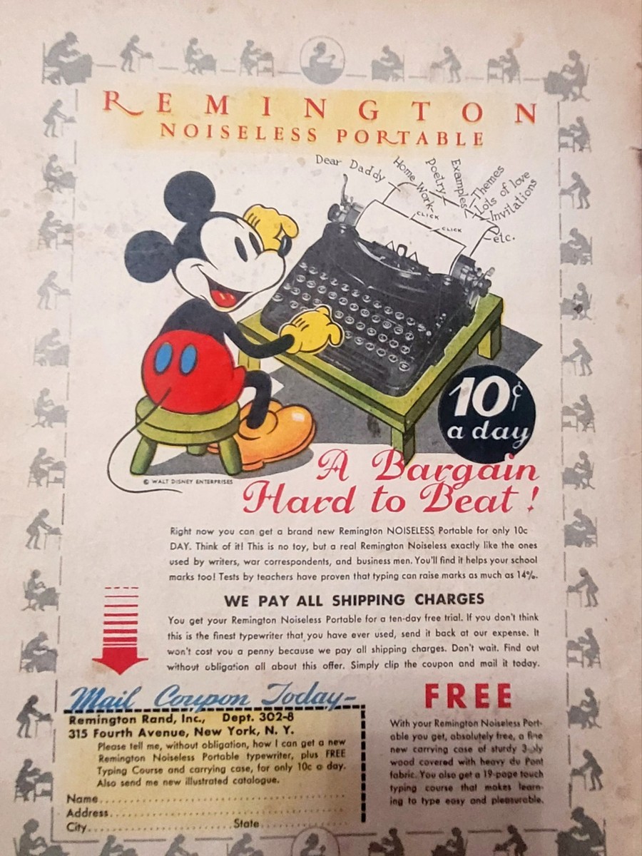 Mickey Mouse Magazine #11 SCARCE Disney 1937 GD PLATINUM-AGE