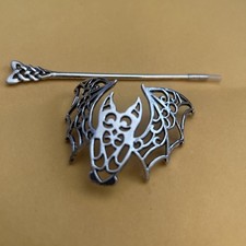 Celtic Hair Barrette Clip Owl Silver Zinc Alloy Celtic Medieval Knot Design