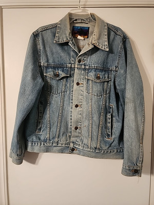 Texas Worn BLACK CANYON Colorado Denim Jean Jacket Button Up Size L