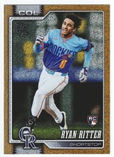2026 Topps Series 1 Ryan Ritter Rookie RC Gold Sandglitter Foil /50 #18 Rockies
