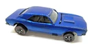 Hot Wheels Redline 1967 Custom Camaro Blue/Dark Interior HK / Issue.