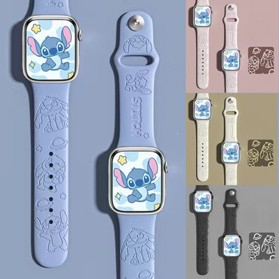 New 3D Stitch Silicone Strap Watch Band For Apple iWatch 38/40//41/42/44/45/49mm