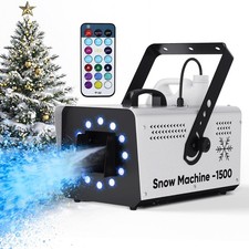 1500W Snow Machine for Outdoors and Indoors, Fake Snow Maker for Party with L...