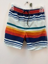 Tea Collection Boys Rainbow Striped Swim Trunks 4T Polyester Lightweight