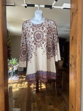 Xhilaration Floral Patterned Long Sleeve Boho Dress Bell Sleeve Size XXL