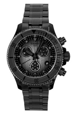 Tissot Seastar Black Dial Quartz Diver's 300M Men's Watch T120.217.33.061.00
