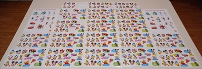 Disney Pixar Movie Rewards Sticker Lot Movie Club Character Stickers 21 Sheets