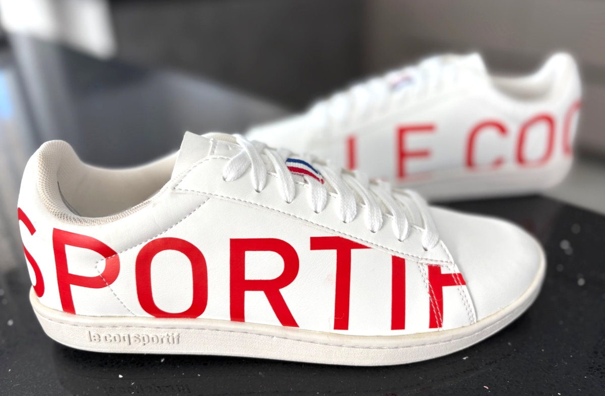 Le Coq Sportif Men's Courtset White Leather Classic Sneakers Shoes
