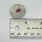 Handmade Artisan KEENAN Sterling Silver Ruby Stone GOLF BALL MARKER — photo 9