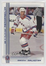 2000-01 ITG Be A Player Memorabilia Sapphire 12/100 Manny Malhotra #160 3o2
