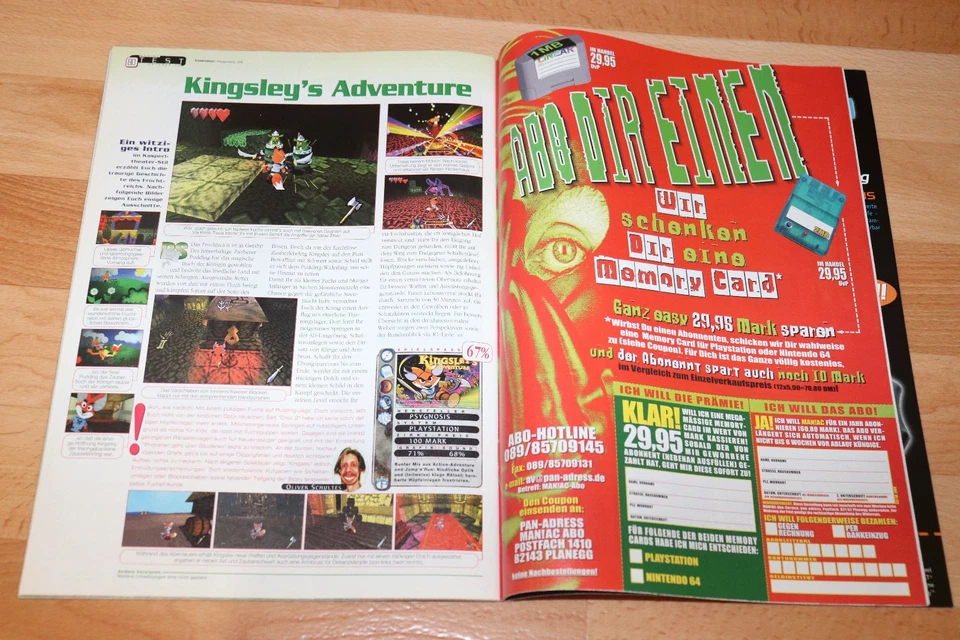 1999 Maniac Magazin Zeitschrift Tomb Raider Kingsley's Adventure Silent Hill - Bild 4 von 4