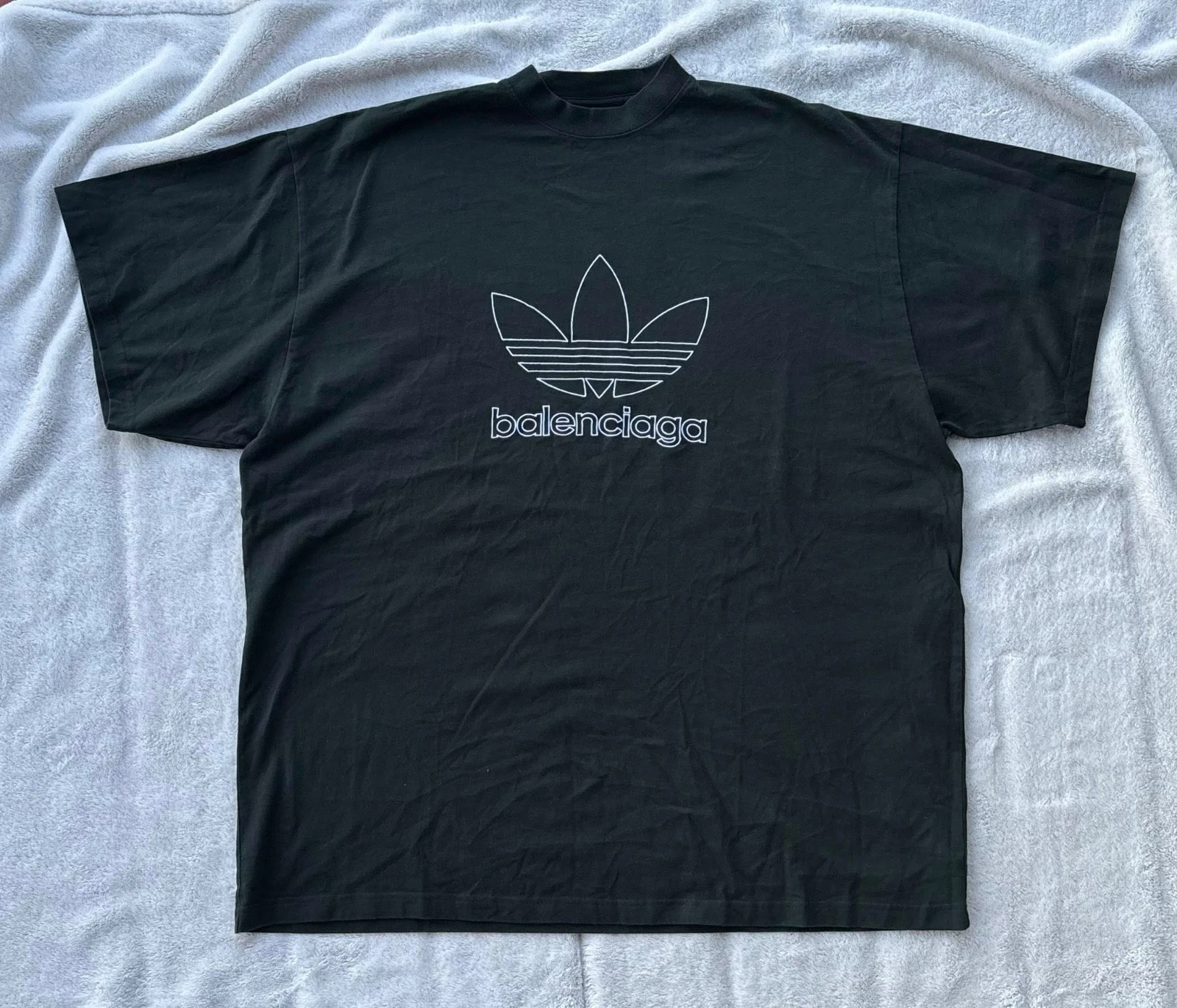 Balenciaga — Balenciaga x Adidas Trefoil Logo Green Tee - Fits 2-3XL - $900 - Authentic - New