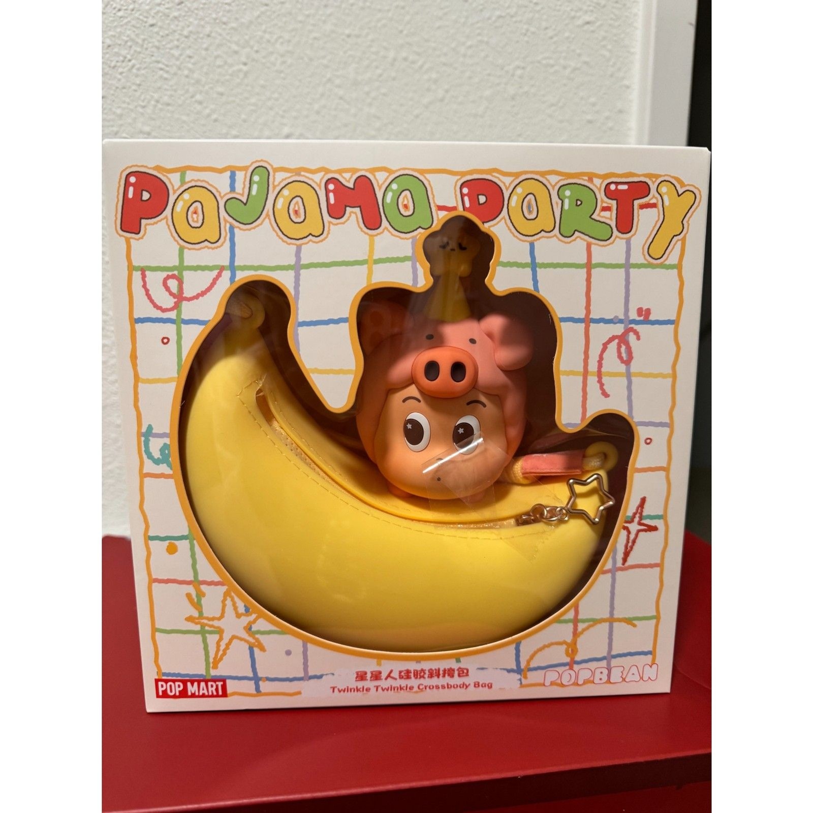 POP MART POP BEAN Pajama Party Twinkle silicone crossbody bag