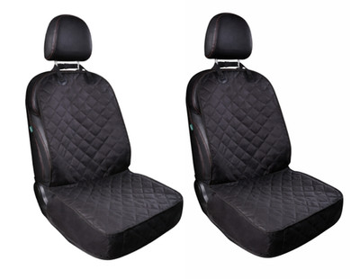 FITS HYUNDAI TRAJET - Front Seat Covers Set Diamond Quilt Black
