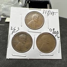 3 Coin Wholesale Lot Lincoln Wheat Cents 1926 S F 1931 D VF 1909 VDB VG