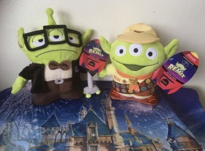 Disney Store Pixar Carl & Russell UP Alien Remix Plushes Brandneu mit Etikett  