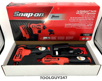 SNAP ON TOOLS NEW CTNN13KF Nano/Axcess Tool Kit RED 1/4