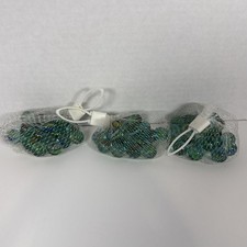 Glass marbles LOT OF 3- Each Have 20 Piece Bag white mesh bag approx. 14mm