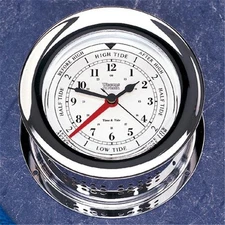 Weems & Plath 220300 Chrome Plated Atlantis Time & Tide Clock
