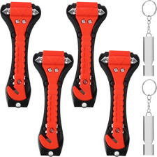 2 Stück Notfallhammer fürs Auto,2 In 1 Nothammer Auto Mit Gurtschneider TüV,Brin