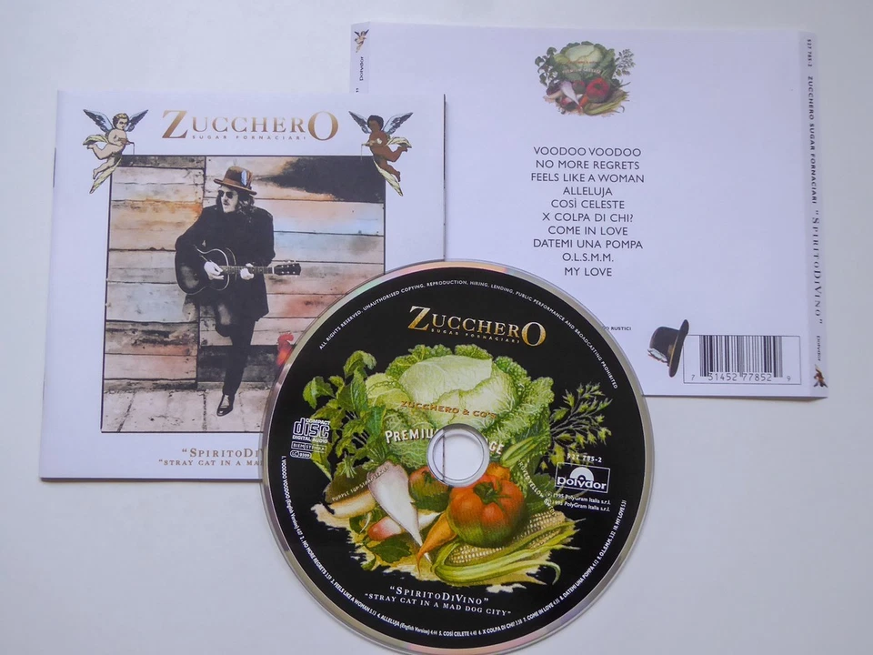 ZUCCHERO SUGAR FORNACIARI spirito di vino NM/VG (CD Album, Pop, Polydor) - Bild 1 von 1