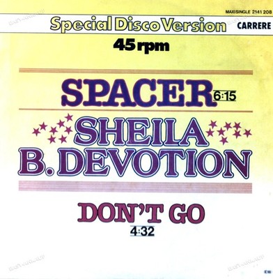 Sheila B. Devotion - Spacer / Don't Go Maxi (VG+) '