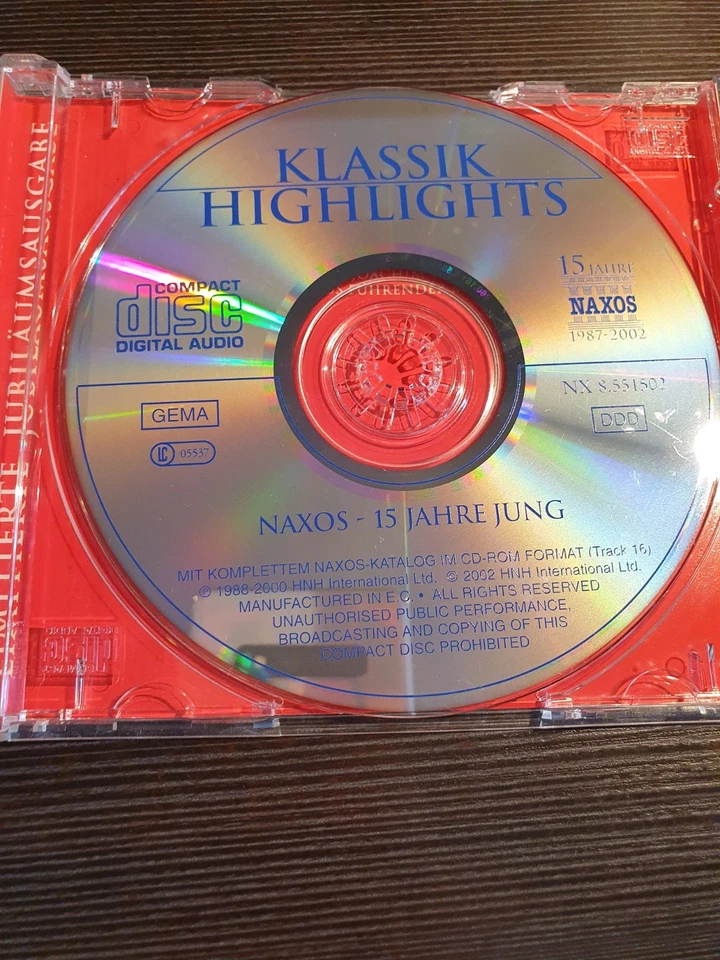Klassik Highlights  - 15 Jahre Naxos / Limitierte Ausgabe  | CD |  Sehr gut - Bild 3 von 4