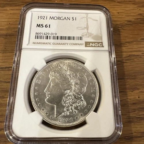 1921 MORGAN DOLLAR NGC MS 61 *