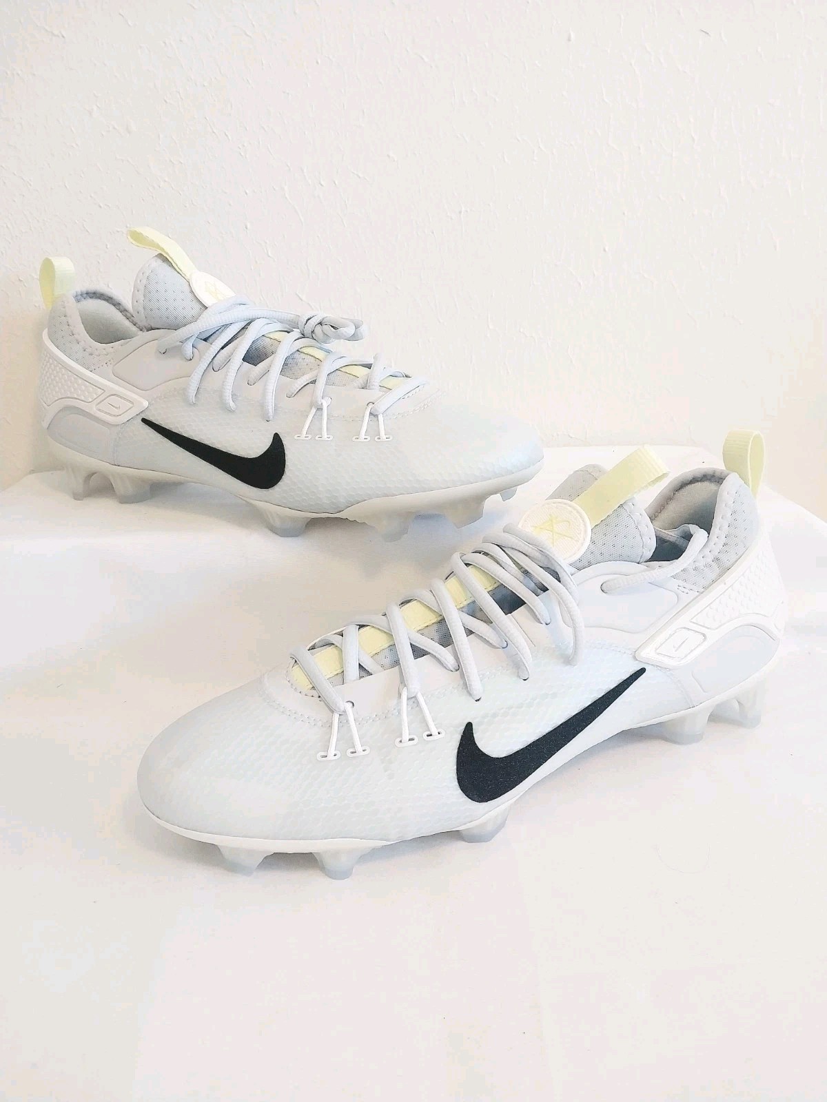 Nike Alpha Huarache 9 Elite Low Lax Grey Football Cleats Mens Size 13