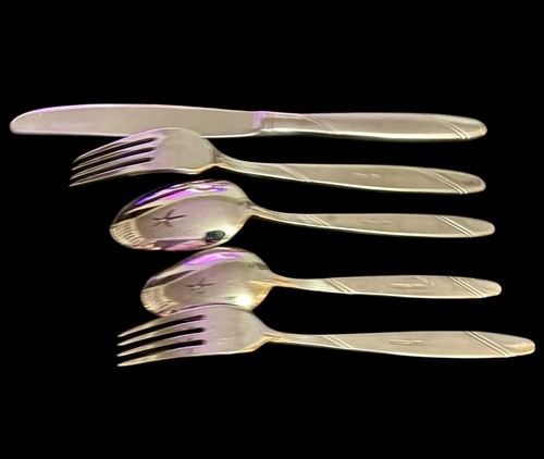 ONEIDA 5-teiliges Gedeck "RISOTTO" Edelstahl Besteck Messer Gabeln Löffel Salat - Bild 3 von 5