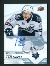 2018-19 UPPER DECK CHL HOCKEY #1 ALEXIS LAFRENIERE AUTO NHL DRAFT #1 PICK!!!