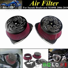 For Suzuki Boulevard M109R Boss VZR1800 Dual Air Intake Filter Air Cleaner Kit