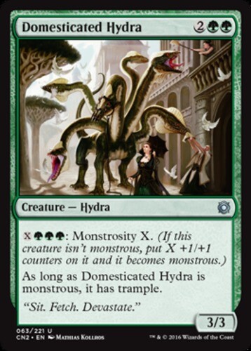 MTG - Domesticated Hydra - Conspiracy: Take the Crown - NM, English Magic FLAT R - Picture 1 of 1