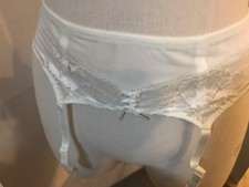 La Perla Malizia Lace Garter Stocking Belt Color Off White Size Small 012413 -08