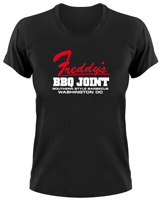 House Of Cards Freddys BBQ Joint Damen T-Shirt Barbecue Logo Frank Underwood