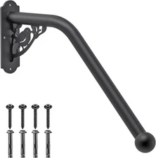 Staircase Iron Handrail Safety Grab Bar Wall Mount for Porch Steps Garage Door