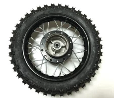 Complete Rear Wheel 2.50 x 10 For Honda XR50 CRF50 - Black Rim