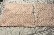 MIULEE Light Pink Throw Pillow Covers 18x18 Set of 2 Decorative Farmhouse Couch