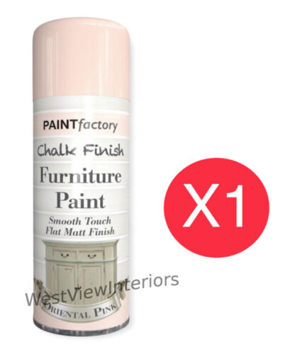 Oriental Pink 400ml Chalk Spray Paint Shabby Chic furniture 400ml - Picture 1 of 2