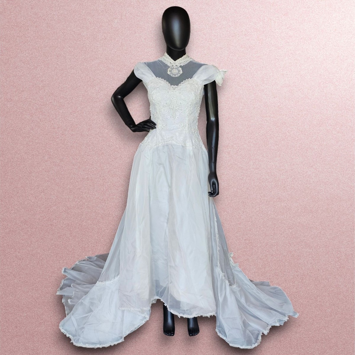 green emerald velvet dress Cap Sleeve Lace Bodice Simple Mermaid Wedding Dress main image 1