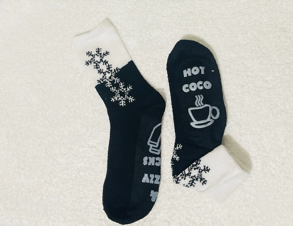 6 pares de calcetines cálidos para mujer talla 9-11 negros para mujer zapatos tallas 6-8 Foto 3 de 4